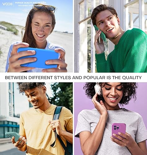 Miniatura 6 de Vooii Funda compatible con iPhone 15 Pro, silicona líquida Defender mejorada, protección mejorada de la cámara forro de microfibra suave