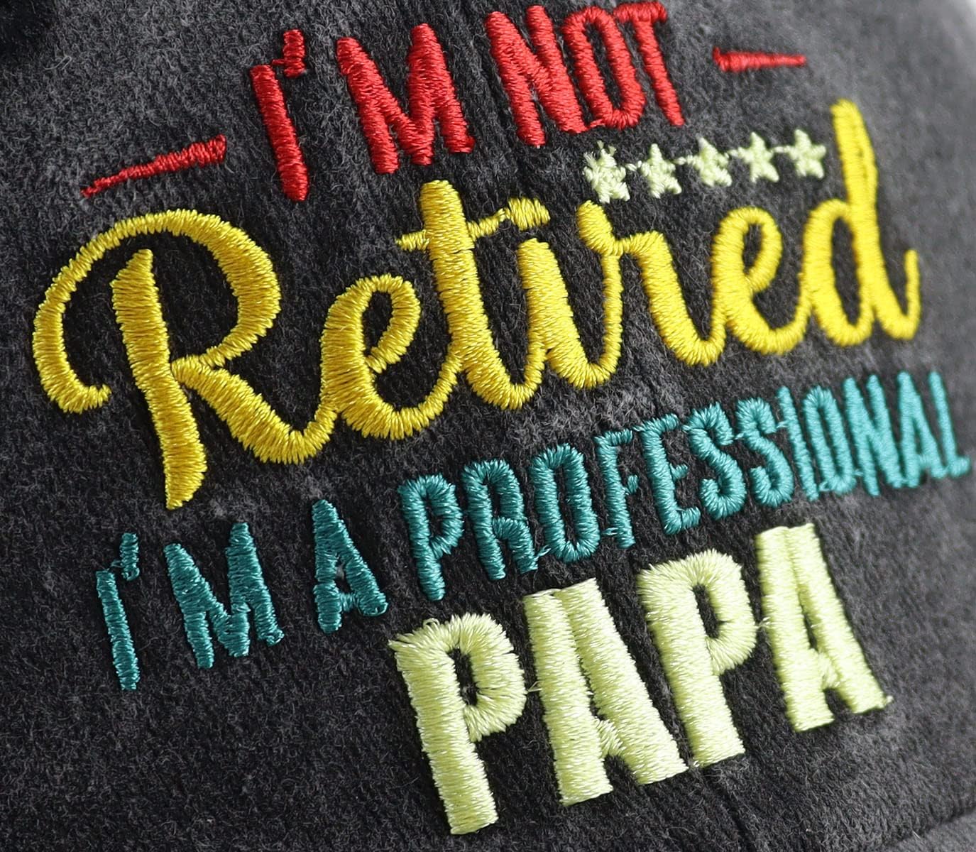 World's Best Dad Hat for Men, Funny Adjustable Cotton Embroidered Professional Papa Baseball Cap - Image 3