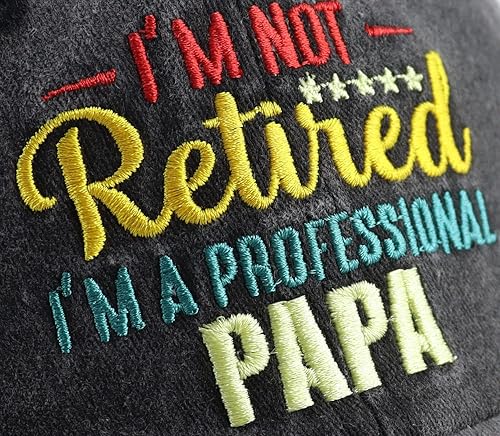 Miniatura 8 de World's Best Dad Hat para hombre, divertido gorro de béisbol de algodón ajustable bordado profesional