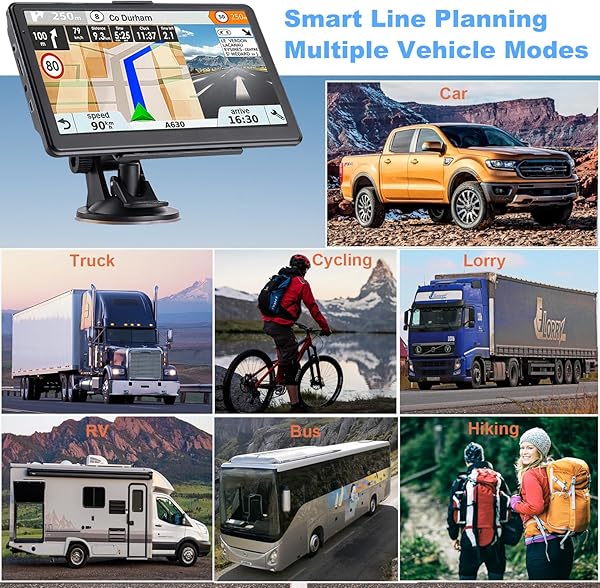 7" Touch Screen GPS Navigator 2026 Maps 3