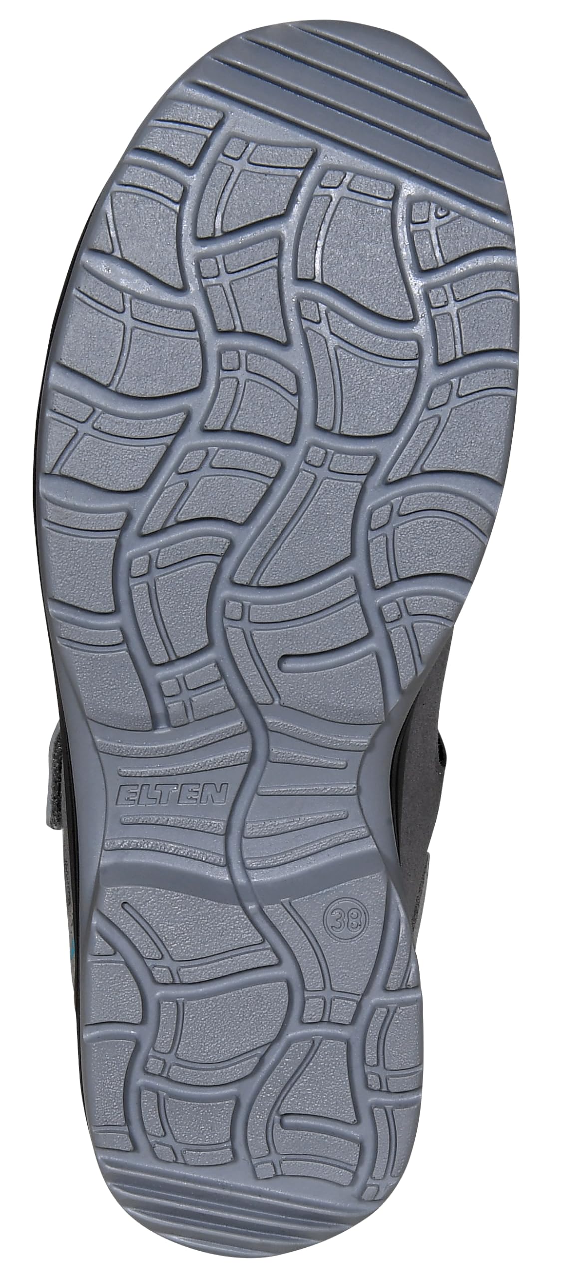ELTEN Kobiety Elten Sicherheitsschuhe Mila Aqua Easy Esd S1, Damen, Sportlich, Leicht, Grau/Aqua, Stahlkappe, Klettverschlussbuty ochronne