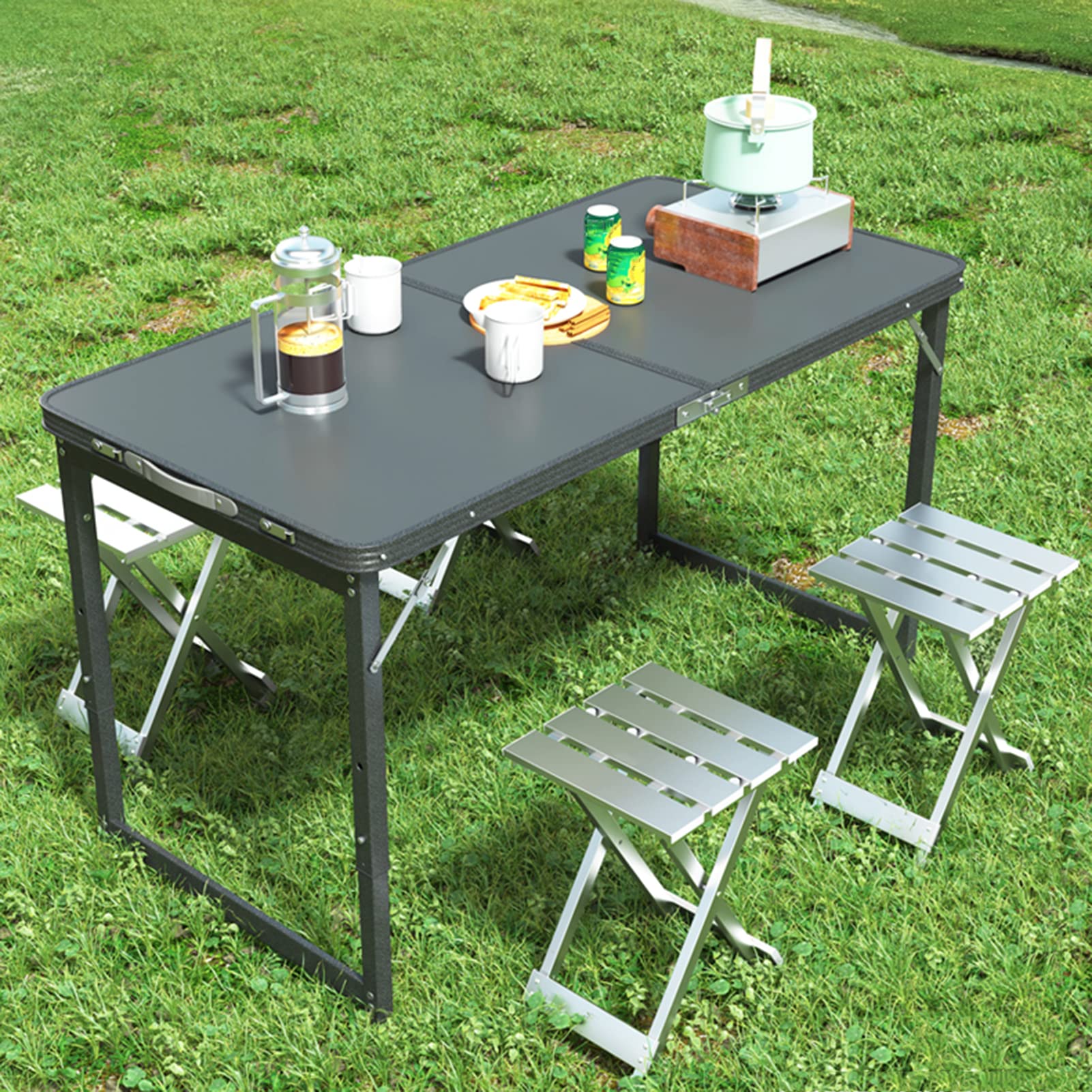 Tavolo Da Campeggio Richiudibile A Valigietta 80 X 60 X 70 Cm | Leroy Merlin - Foto 5