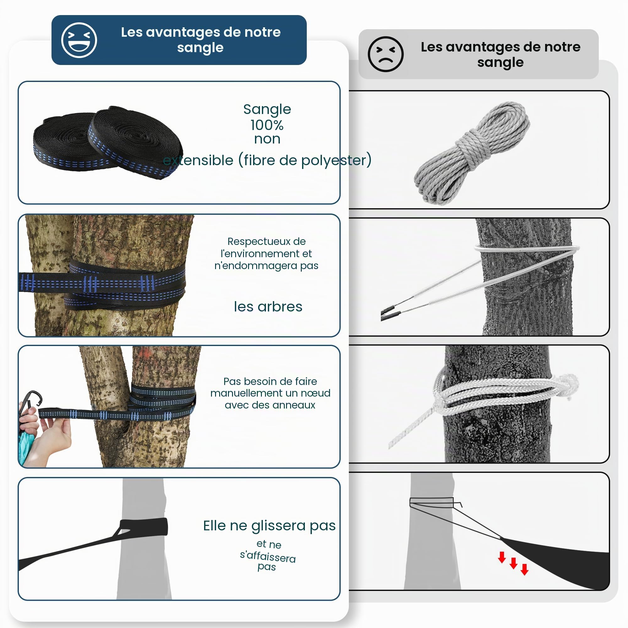 Hamac XXL 2 Places 300 x 200 cm – Pliable, Ultra-Léger et Portable – Hamac Extérieur avec Capacité de 300 kg – Idéal pour Jardin, Camping, Voyage, Balcon et Intérieur (Bleu)