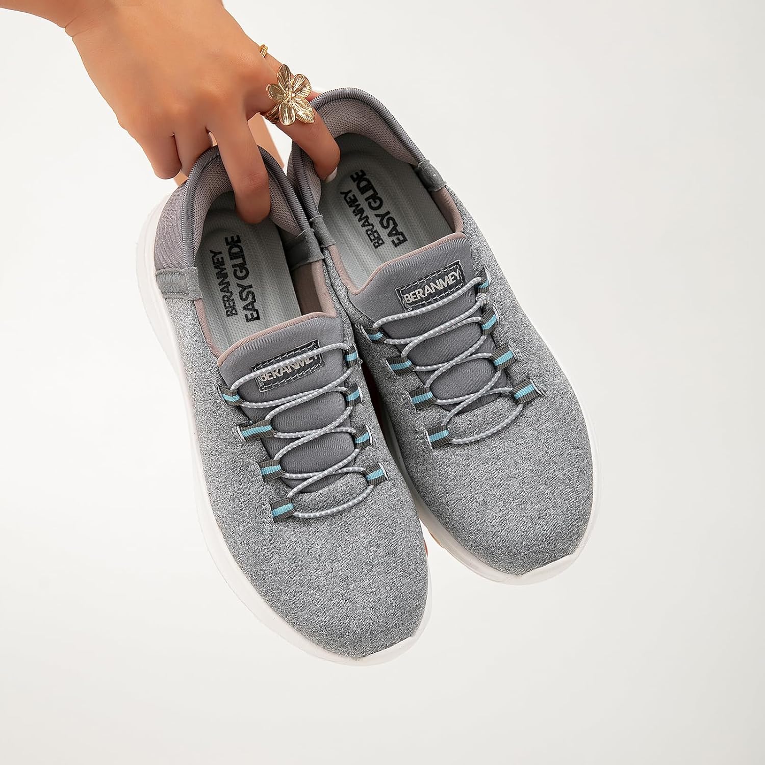 Easy Glide Slip-on Fashion Sneakers for Womens Comfort Casual Women Sneakers Shoes