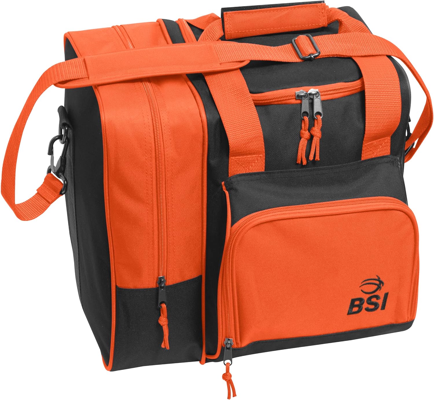 BSI Deluxe Single Ball Tote Bowling Bag with Shoe Compartment & Accessory Storage