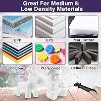 Vista 4 de GOCHANGE 4 in 1 Foam Cutter Set, 18W Electric Styrofoam Cutting Tools Kit, 100-240V Hot Wire Cutter Tool With Power Adapter For DIY Craft, Small