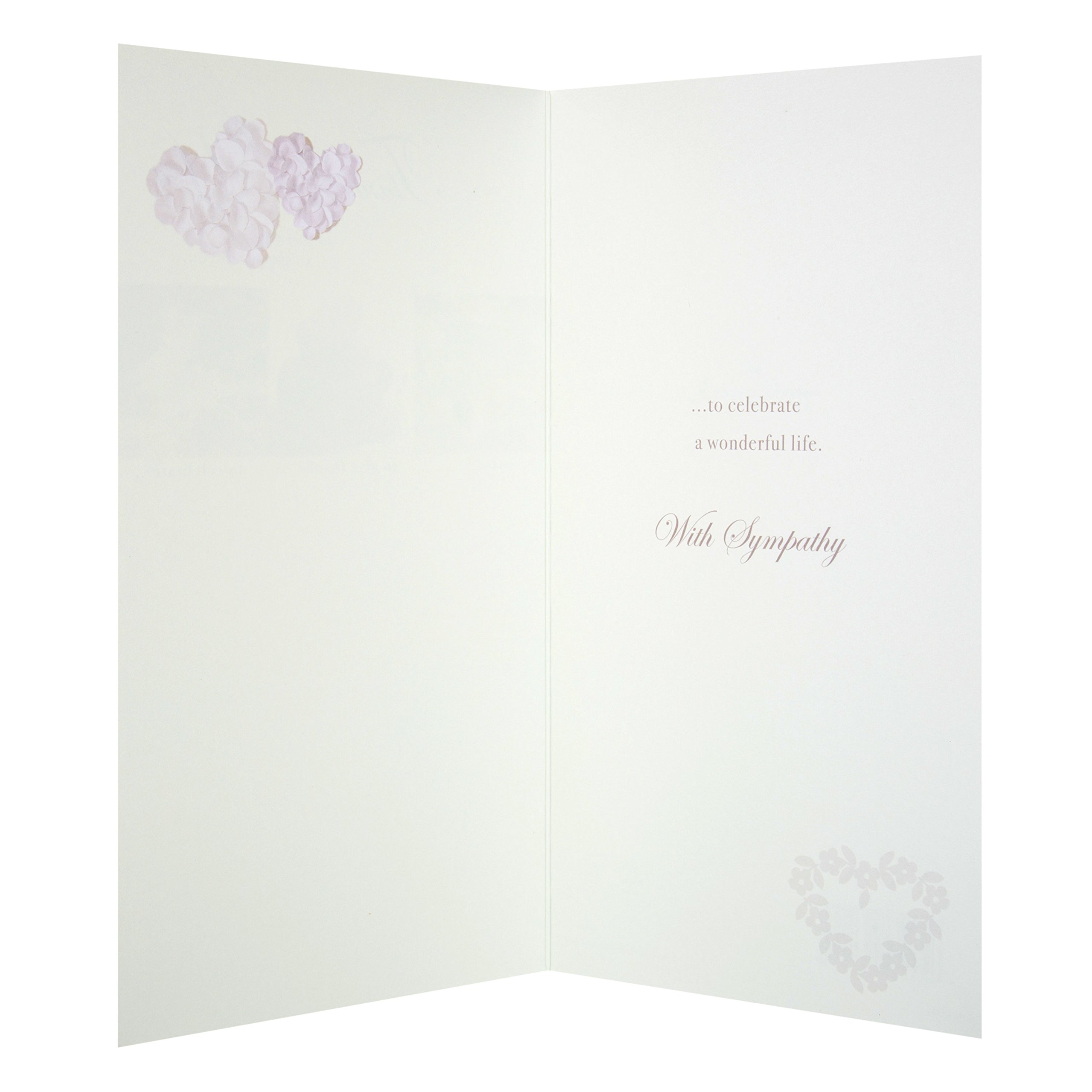Hallmark Biglietto Di Condoglianze "Our Thoughts Are With You" - Formato Medio Con Fronte In Oro E Rilievo