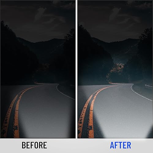 Miniatura 7 de KEWISAUTO Conjunto de faros delanteros para Ford Mustang 2015-2017, carcasa negra, lente transparente, repuesto para Ford Mustang 2015 2016 2017 (2