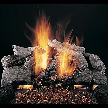Rasmussen Evening Campfire Log Set with 24-Inch Multi-Burner