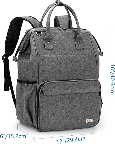 Miniatura 6 de LoDrid Bolsa de enfermera, mochila de trabajo de enfermería resistente para hombres y mujeres, mochila de almacenamiento para enfermeras para