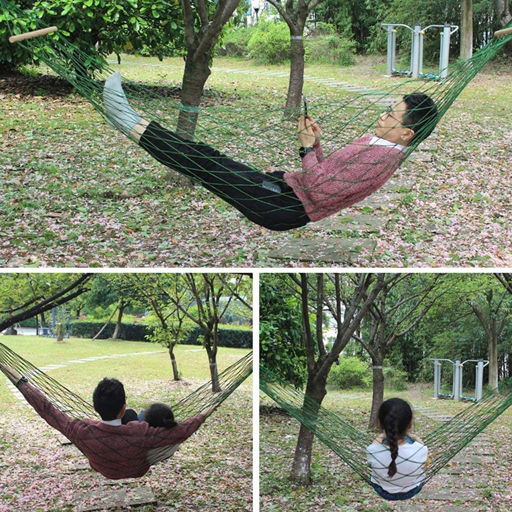Hamak Ultralekki, Hammock Rekreacja Hamak Z Siatki Wewnątrz/Na Zewnątrz Torbą Do Noszenia Patio Podwórku Camping Piesze Wycieczki Plaża na Kemping, na Zewnątrz