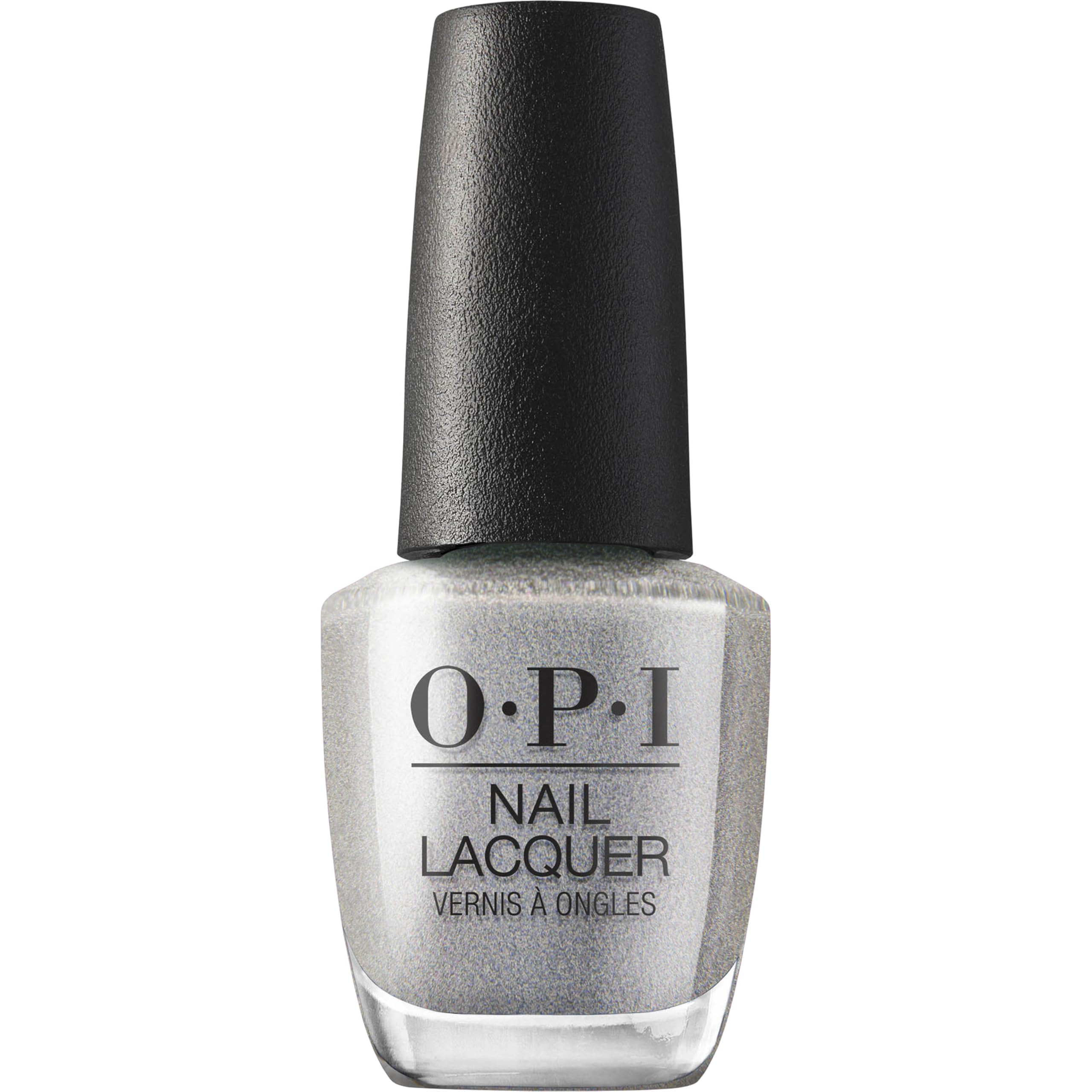 OPI Nail Lacquer OPI’m Frosted | Semi-Sheer Soft Cool Holographic Silver Shimmer Chip Resistant Nail Polish | Good Enough to Treat Collection | Holiday 2025-image-32