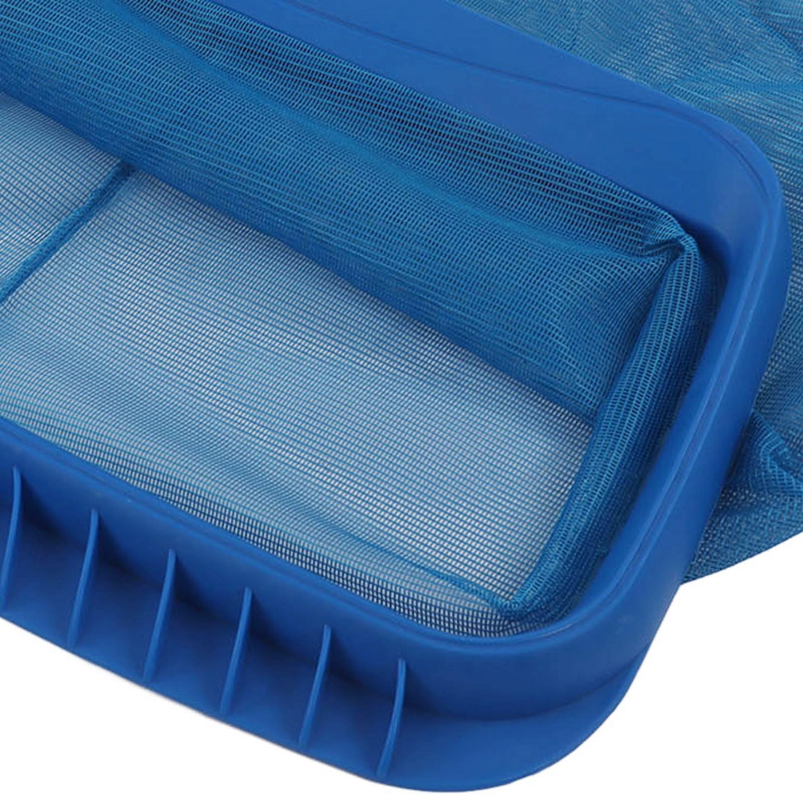 Rete Skimmer per Foglie per Piscina Resistente con Telaio Rinforzato e Filtraggio Fine per Piscine Pulite ABS Blu 19,8x16 Pollici 1 unità