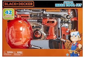 Black+Decker Junior Tool Set: Mega Tool Set for Aspiring Builders