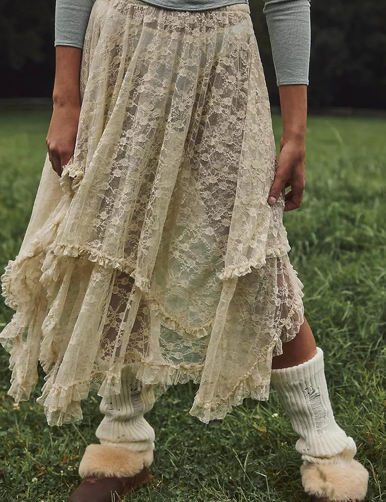 【ROSEFRANTZ】SEE-THROUGH LAYERED LONG SKIRT ROSEFRANTZ】SEE-THROUGH LAYERED LONG SKIRT