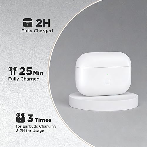 Miniatura 4 de Funda de carga inalámbrica para AirPods Pro de 2 y 1 generación, cargador de repuesto de puerto USB-C con emparejamiento rápido, alertas de audio,