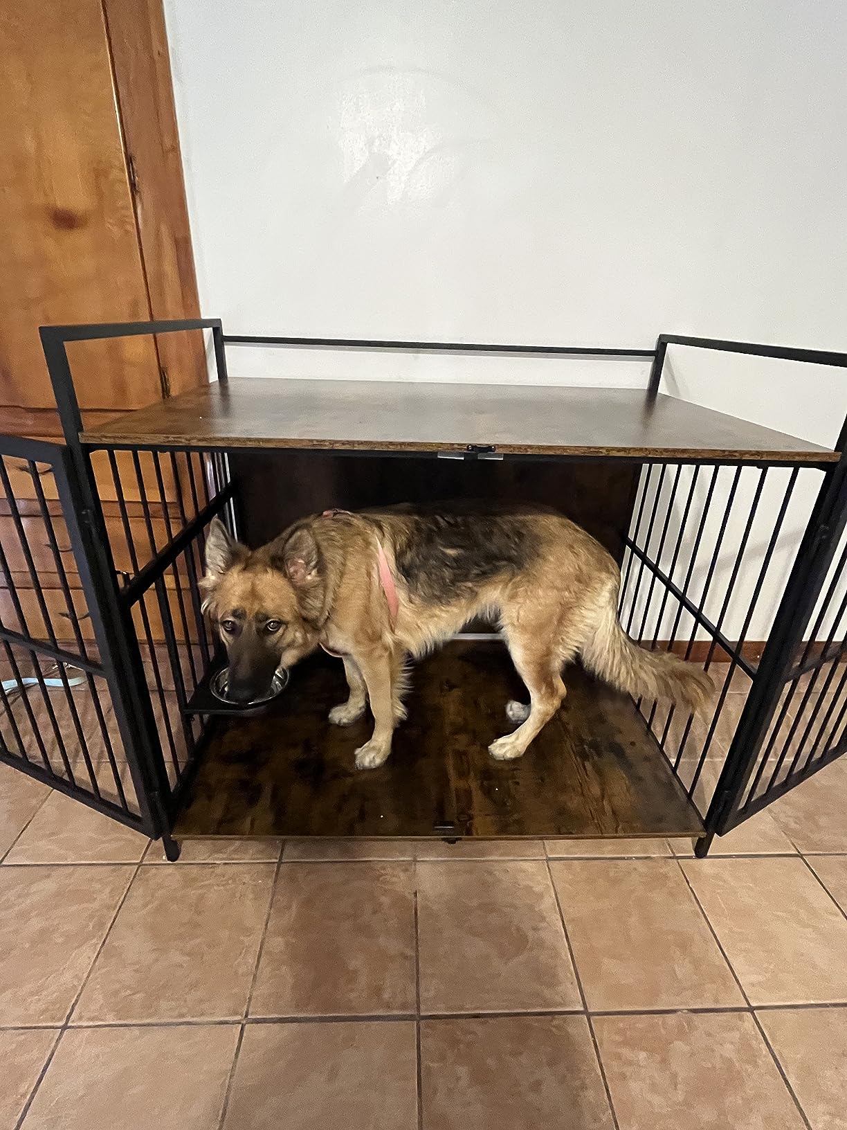 45/mo Finance ROOMTEC 48 Inch Furniture Style Large Dog Crate with