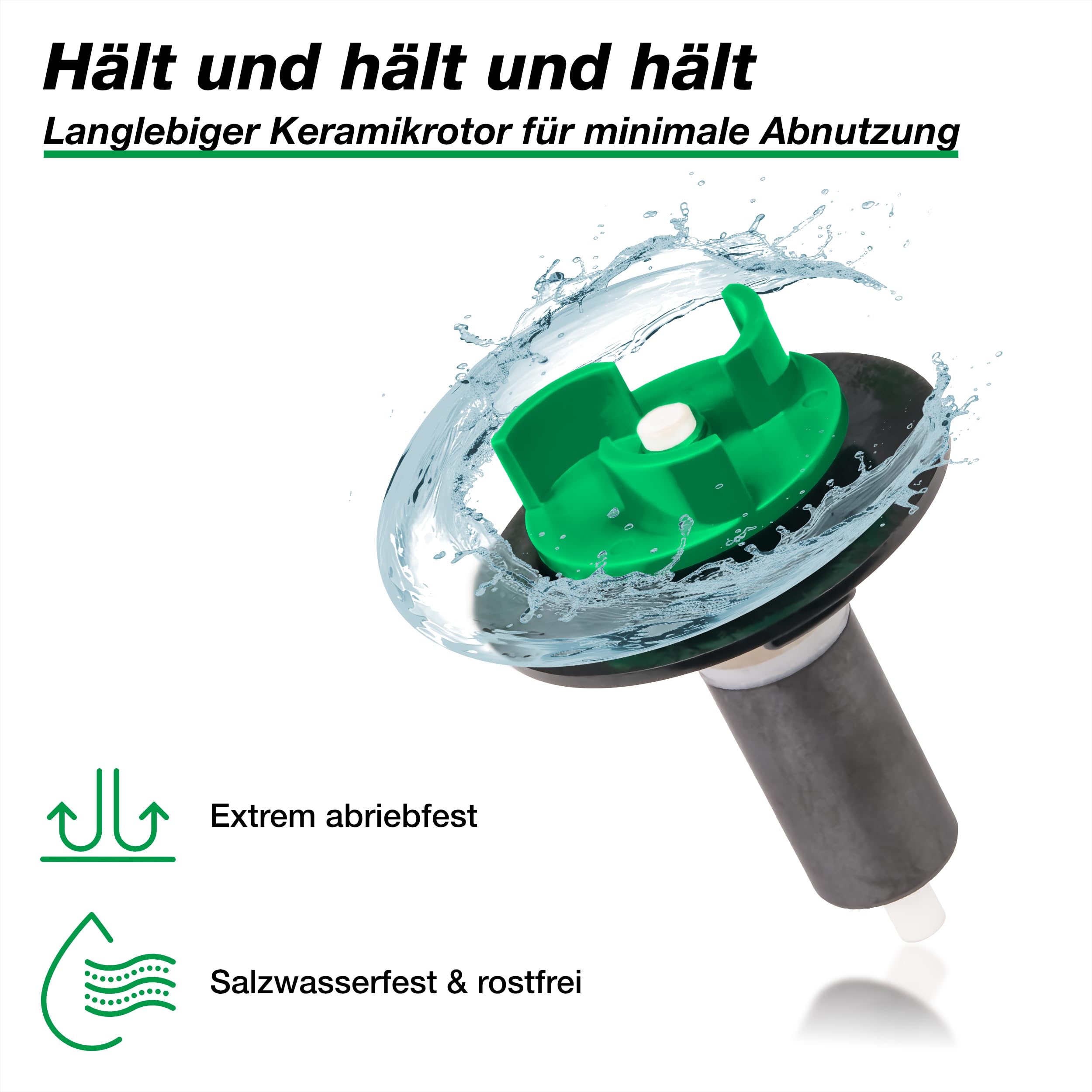 Wagner GREEN SuperECO 6500 Teichpumpe 6.500 Liter pro Stunde 32 Watt, energiesparende Filterpumpe, Bachlaufpumpe, Umwälzpumpe, Gartenteichpumpe für Koiteich