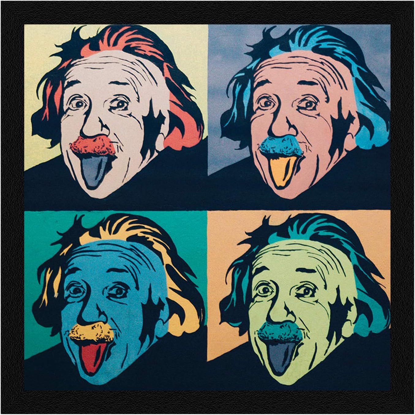 ArtX Paper Albert Einstein Wall Art Painting, Multicolor, Pop, 13X13 in, Set of 1