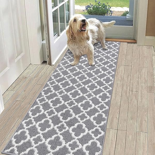 SHACOS Gang Loper Tapijt Antislip 50x150cm Grijs
