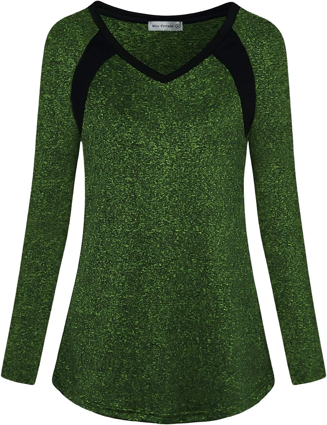MISS FORTUNEWomen's Exercise Tops for Yoga Hiking Running Gym, Moisture Wicking Ladies Workout Clothes, Women Active Shirts