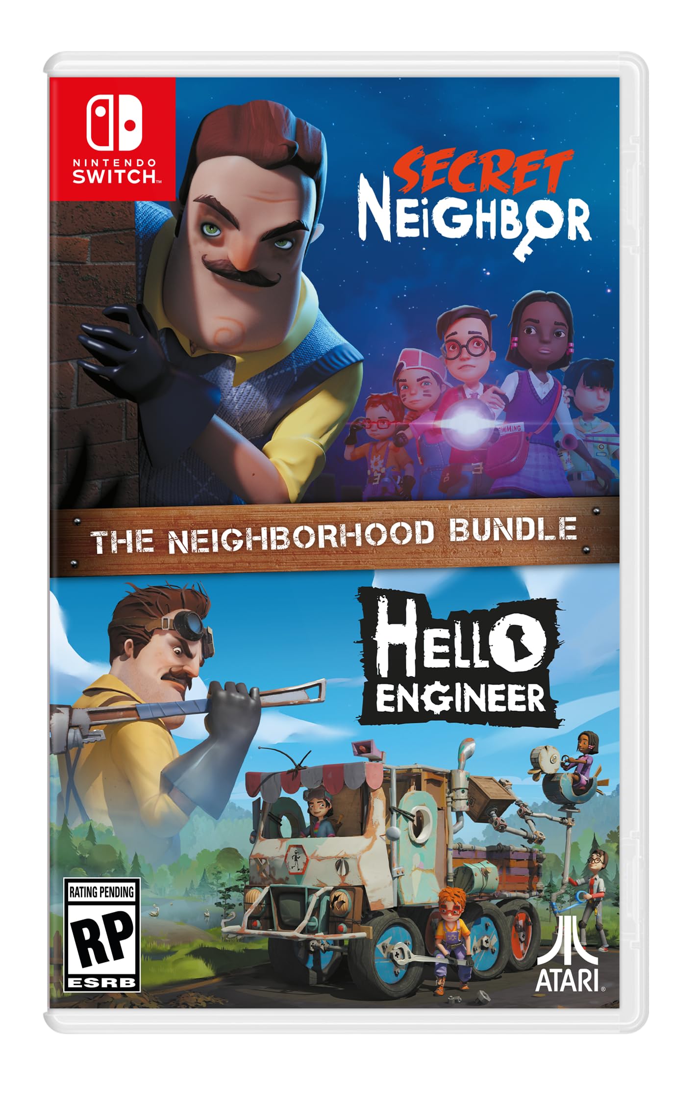 Secret Neighbor + Hello Engineer – The Neighborhood Bundle - Nintendo Switch - Very Good - Used Game