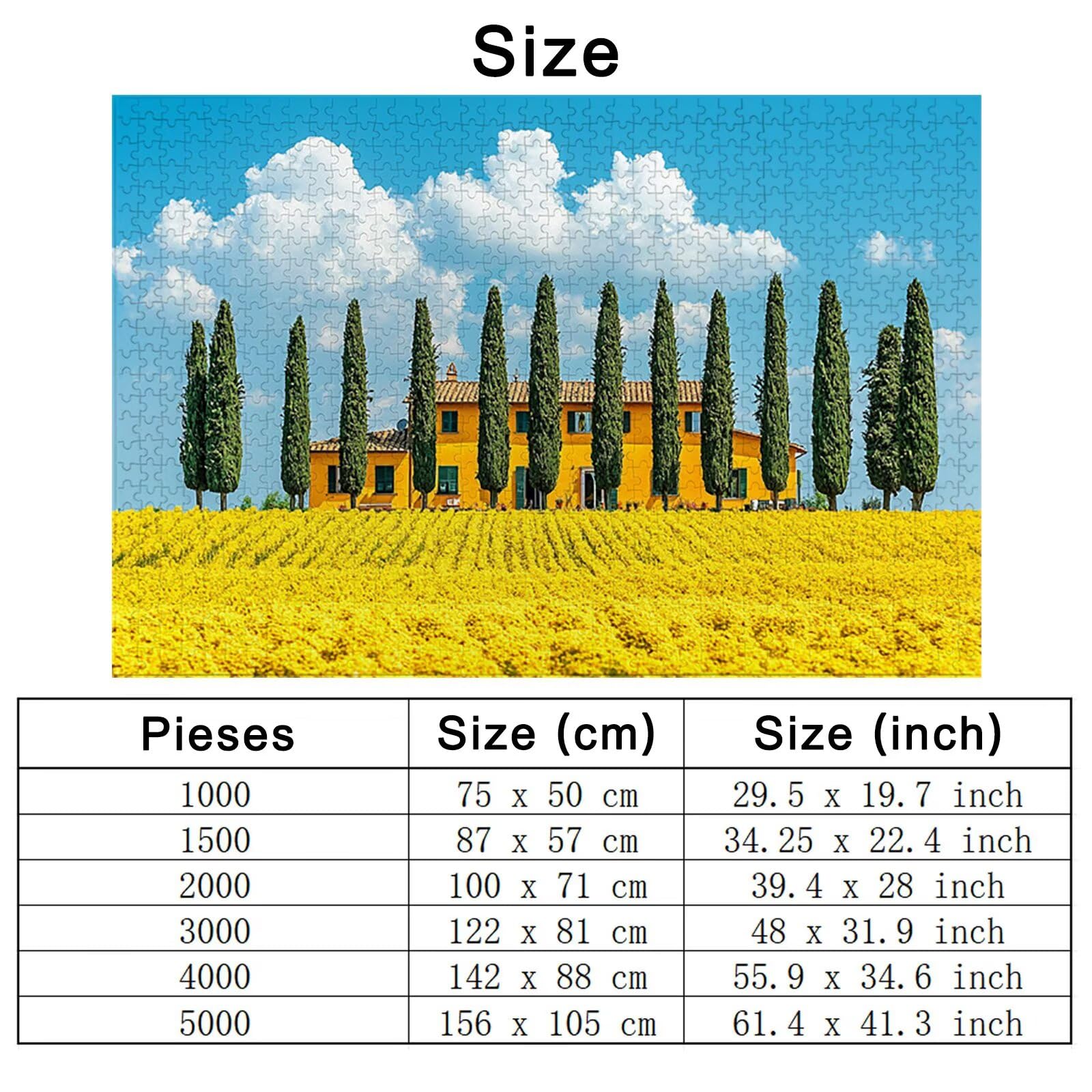 4000 puzzli dla dorosłych, krajobraz dla dorosłych, 4000 elementów, drewniane puzzle z kolorowym pudełkiem, rodzinne gry edukacyjne, prezenty dla kobiet, wystrój domu, motyw: (drzewo), -3488