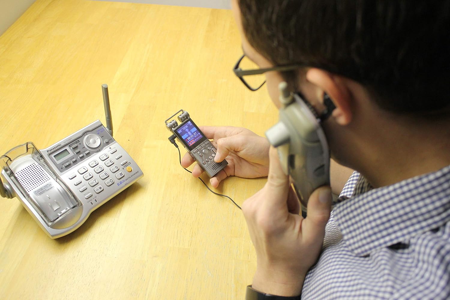 Gеt Chеар Prісе Cellphone and Landline Call Recording | DeciVibe Digital Voice Sound Recorder | for Smartphone and Celphone | Phone Audio Recorders | 50 Year Warranty