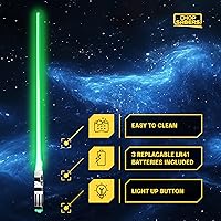 Vista 6 de Palillos Chop Sabers Light Up Lightsaber, 2 pares, Rojo y verde