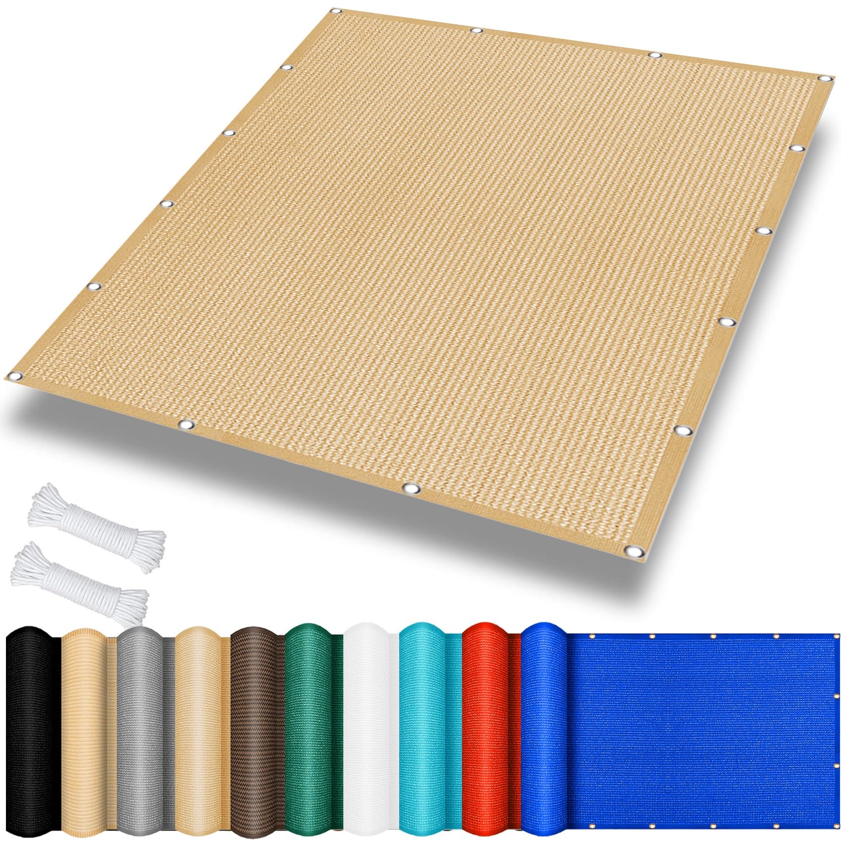 Voile d'ombrage de 120 x 500 cm pour ombrager la terrasse ou le balcon