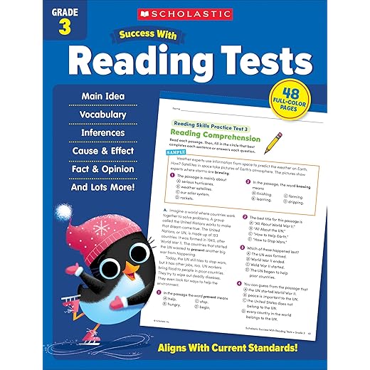 Scholastic Success with Reading Tests Grade 3