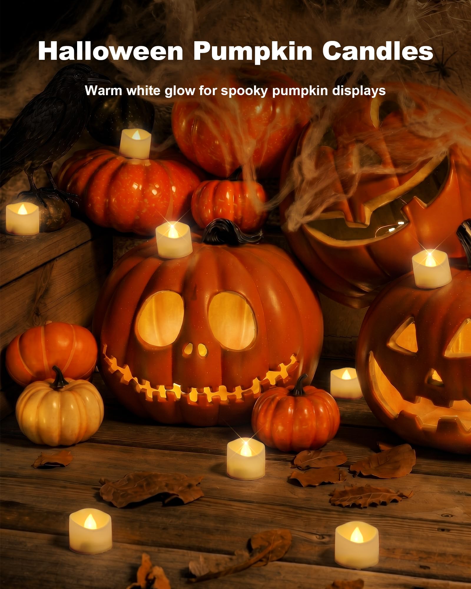 Homemory 24 lumini LED con timer remoto, 400+ore tremolanti senza fiamma, candele votive a batteria, per illuminazione da tavolo, centrotavola, decorazione per le vacanze