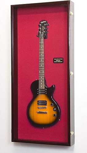 Miniatura 16 de sfDisplay.com,LLC. Guardabarros eléctricos para bajo y guitarra, vitrina, soporte para rack de pared, 98% con bloqueo UV, 50 x 22 pulgadas Acabado