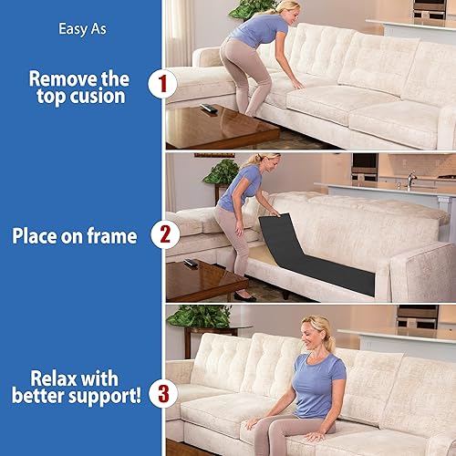 Miniatura 5 de Product Trend Muebles Fix acero para silla, sofá, sofá biplaza, colchón o cojín de sofá, soporte de asiento ajustable antideslizante súper cómodo,