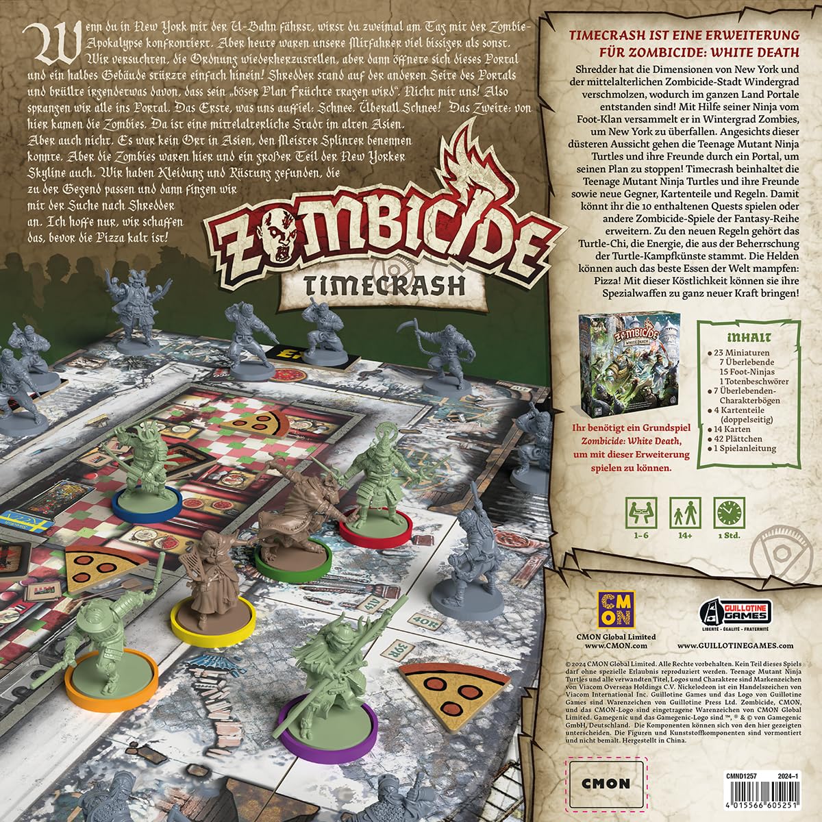 CMON, Zombicide: White Death – TMNT Timecrash, Kennerspiel, Deutsch