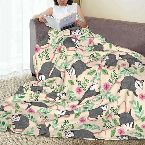 Miniatura 7 de Manta de zarigüeya, manta de zarigüeya, manta de regalo para los amantes de la zarigüeya para niños y niñas, manta de peluche para sofá cama,