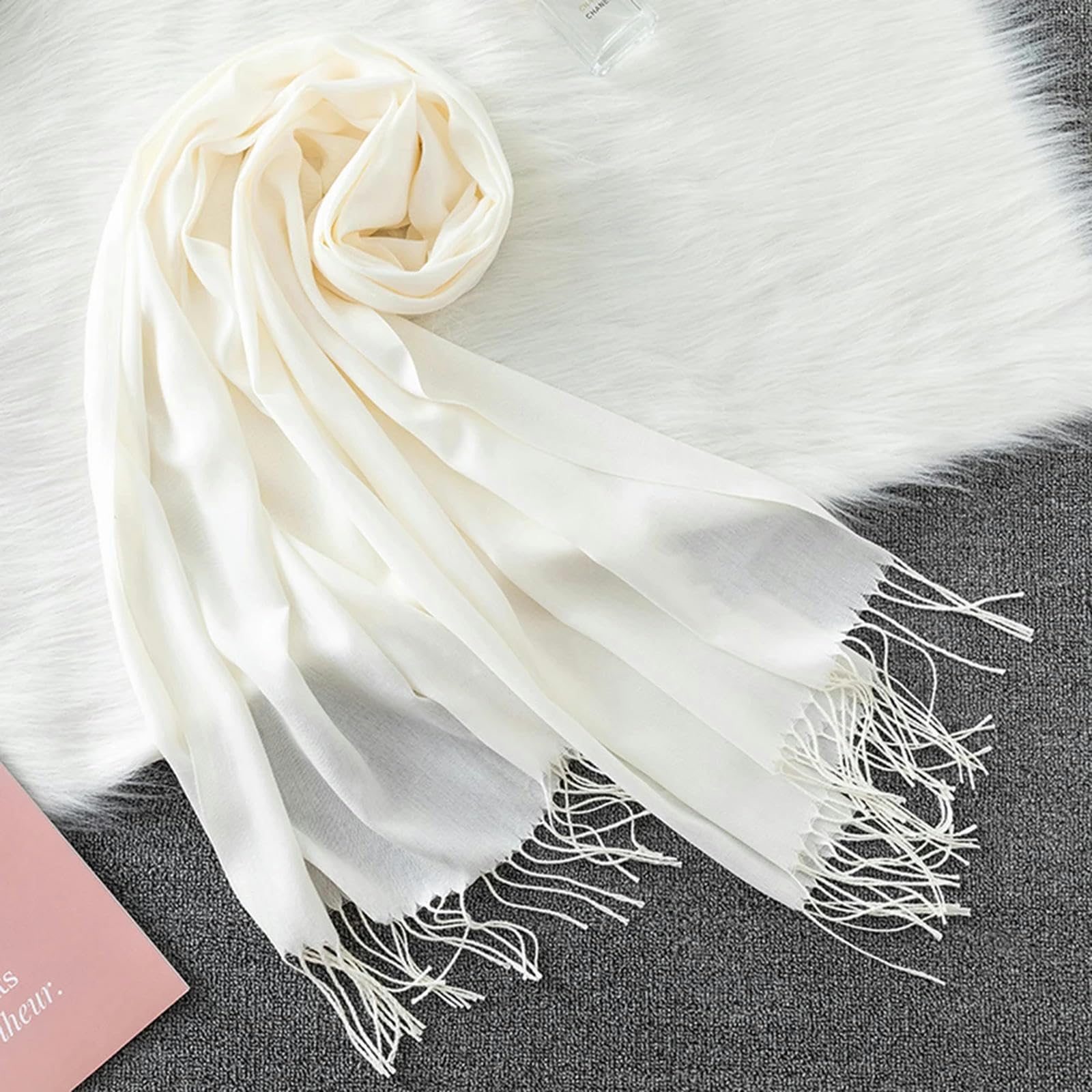 Szalik moda solidny szalik kobiety miękkie zimowe ciepłe szaliki hidżab damski szal chusty bandana fulard