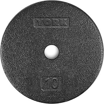 1 Standard Flat Pro Cast Iron Weight Plate for Strength Training Durable Pancake Design Compatible with Standard Dumbbell Handles & Home Gym Equipment Multiple Sizes