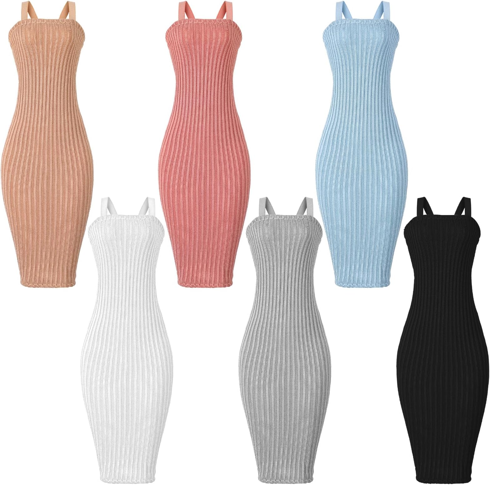 6 Pcs Doll Clothes for 11.8 Inch Doll, Doll Accessories Summer Tops Swimwear Robe Doll T Shirt Dress Winter Coat Jacke Doll Outfit Girl Birthday Gift(Vibrant Color)