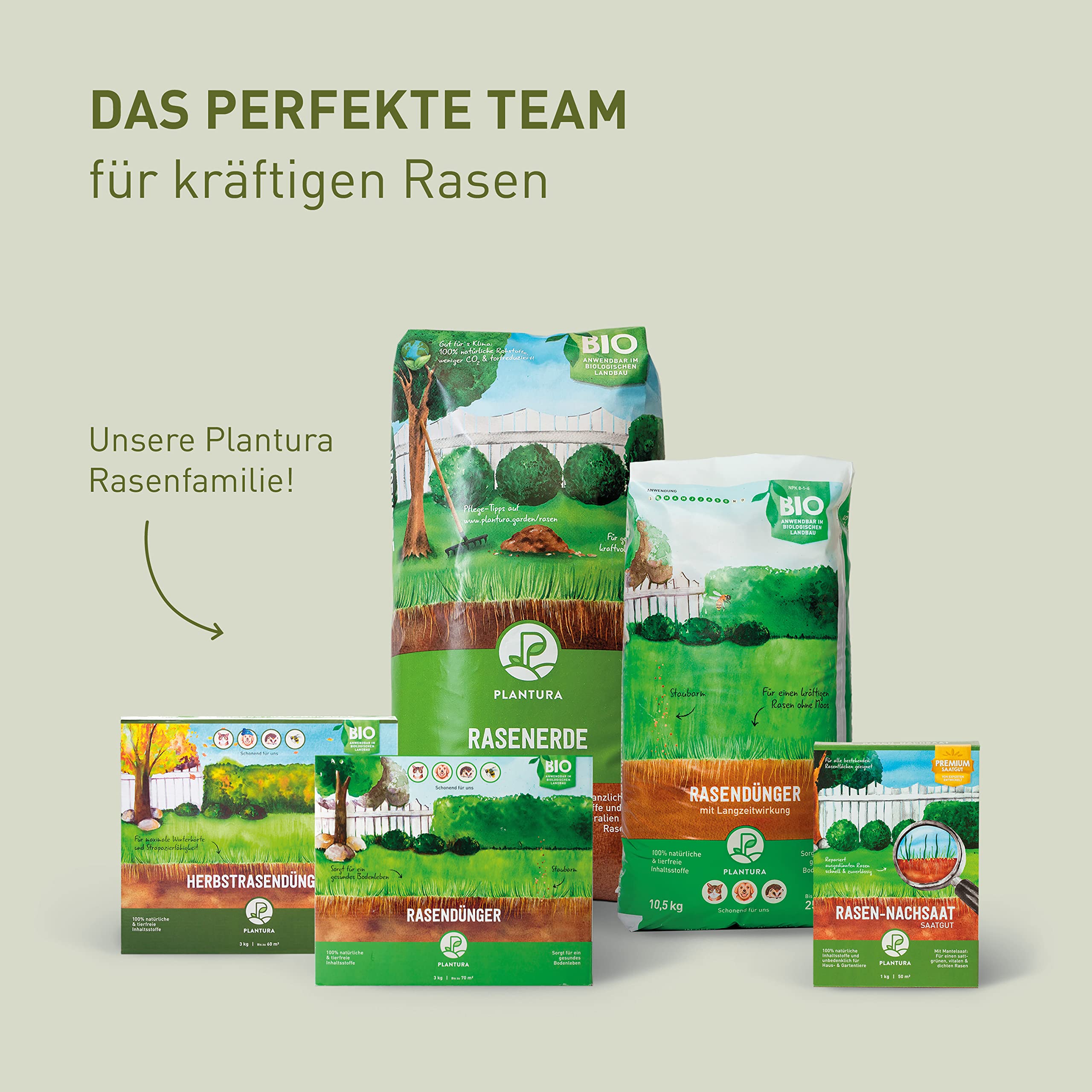Plantura Bio-Herbstrasendünger, 3 Monate Langzeitwirkung, Kaliumdünger für maximale Winterhärte, Streuwagen geeignet, 10,5 kg für 200 m²