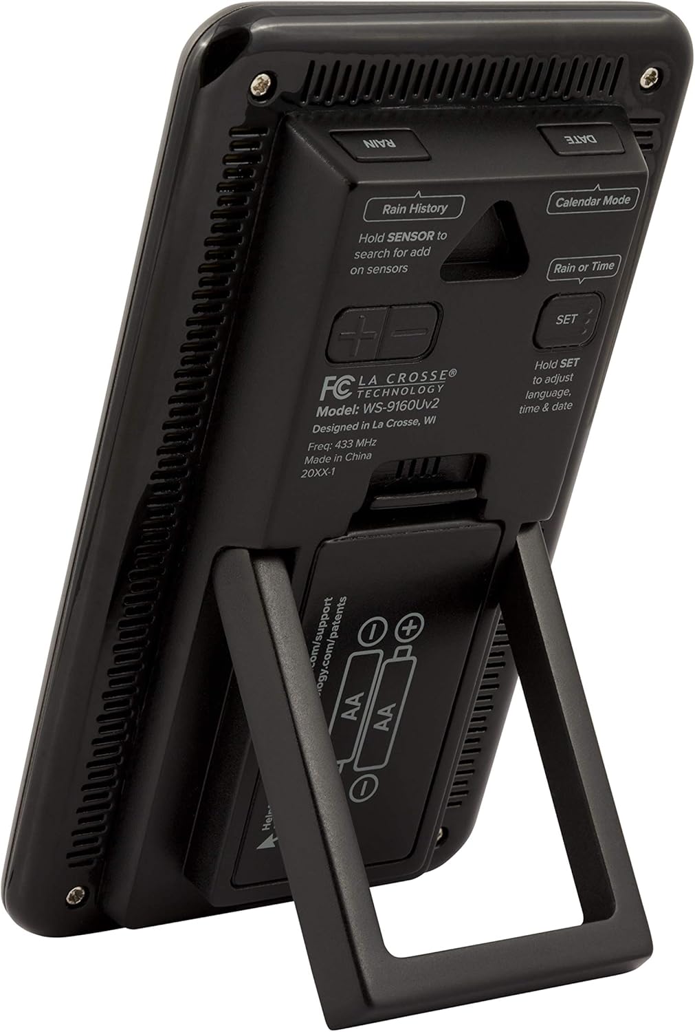 La Crosse Technology WS-9160U-IT-V2 WS-9160U-IT Digital Thermometer, 1 Pack, Titanium : Patio, Lawn & Garden