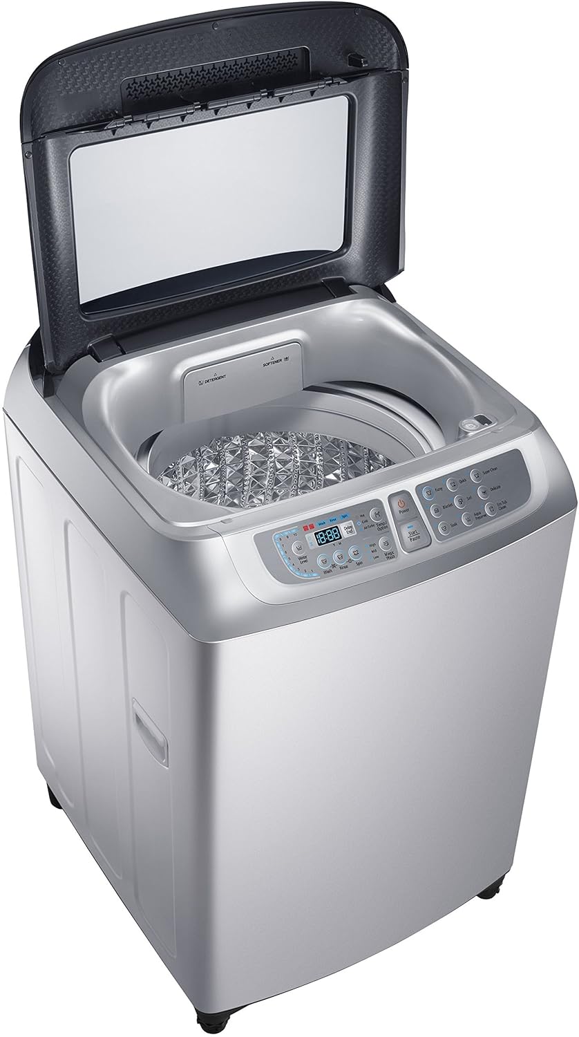 Samsung WA11F5S4QTA/TL Top-loading Washing Machine with lid open