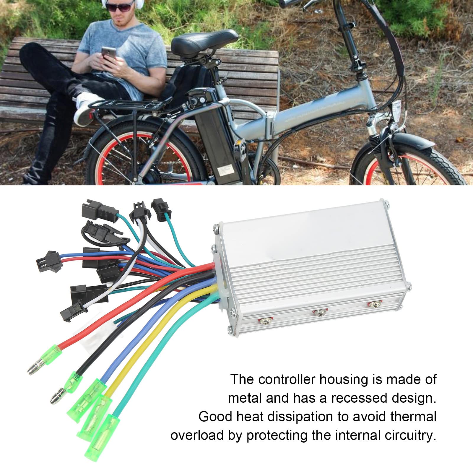 Asixxsix Contrôleur de moteur sans balais 36V 250W 350W avec compteur LED pour vélo électrique E Bike Scooter