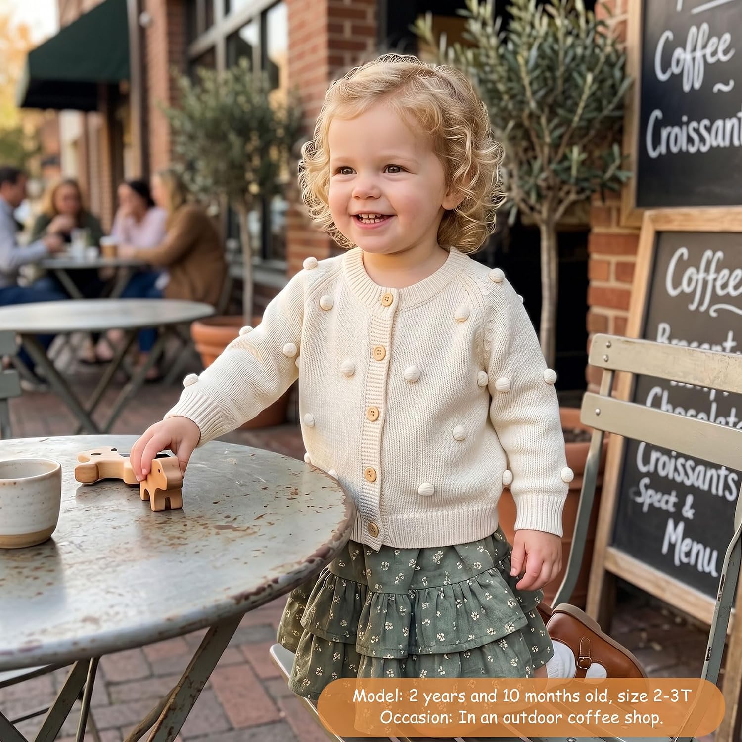 Simplee kids Toddler Girl Knit Cardigan Sweater