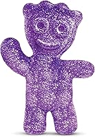Vista 1 de iscream Sour Patch Kids - Mini almohada de personaje de caramelo en relieve de 8.5 x 6.25 pulgadas, color morado