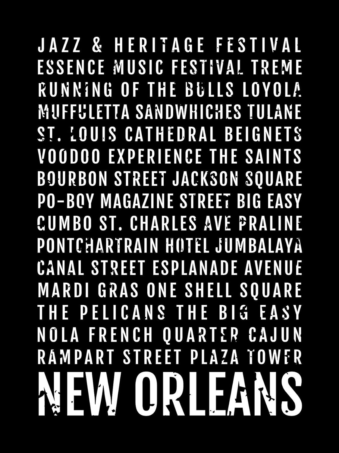 New Orleans Print, New Orleans Subway Sign Poster