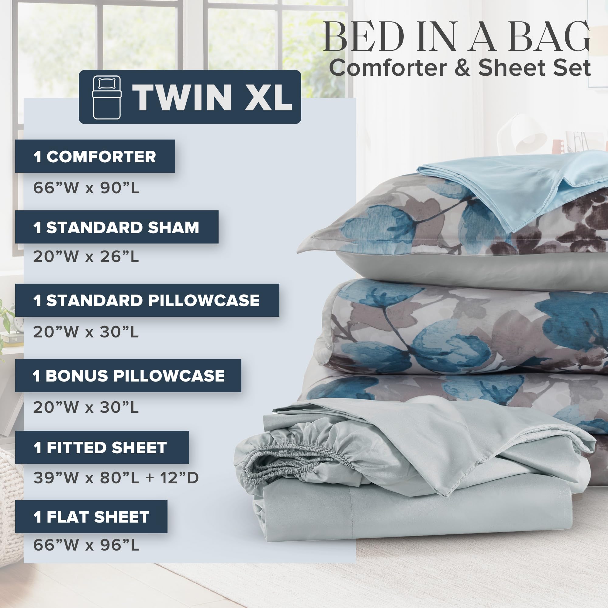 Amazon.com: Madison Park Essentials Twin XL Comforter Set with