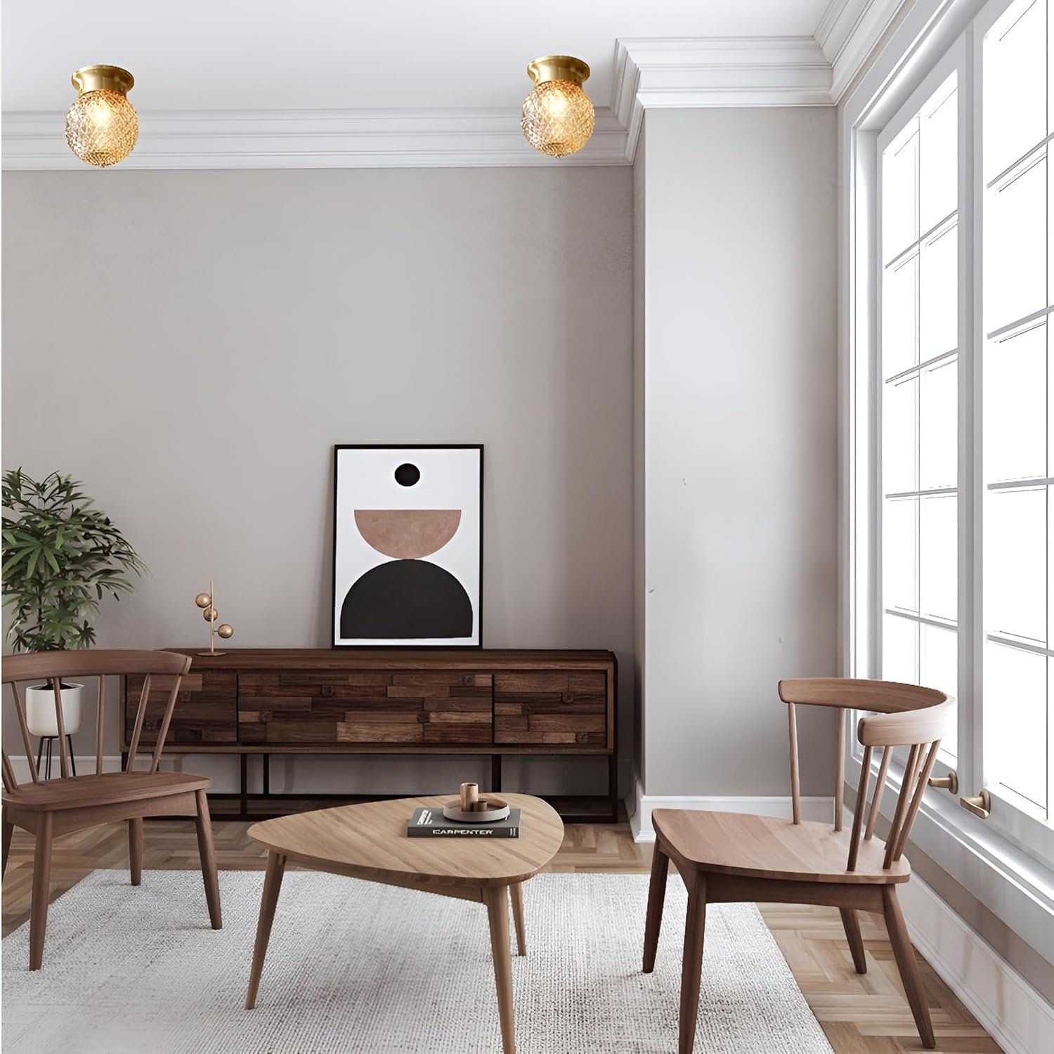 Gold Semi Flush Mount Ceiling Light Small Globe Glass Ceiling Light Fixture Vintage Bathroom Close to Ceiling Light Farmhouse Antique Brass Ceiling Light Pineapple Ceiling Lamp MCL18