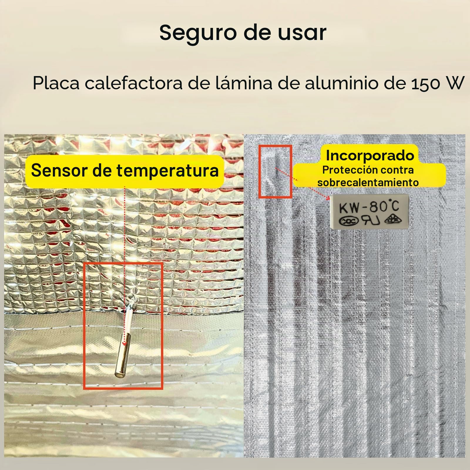 Caja de fermentación para pan con calefacción, armario plegable de temperatura ajustable y temporizador, caja para hornear pan, yogur, natto y jabón hecho a mano, 40 x