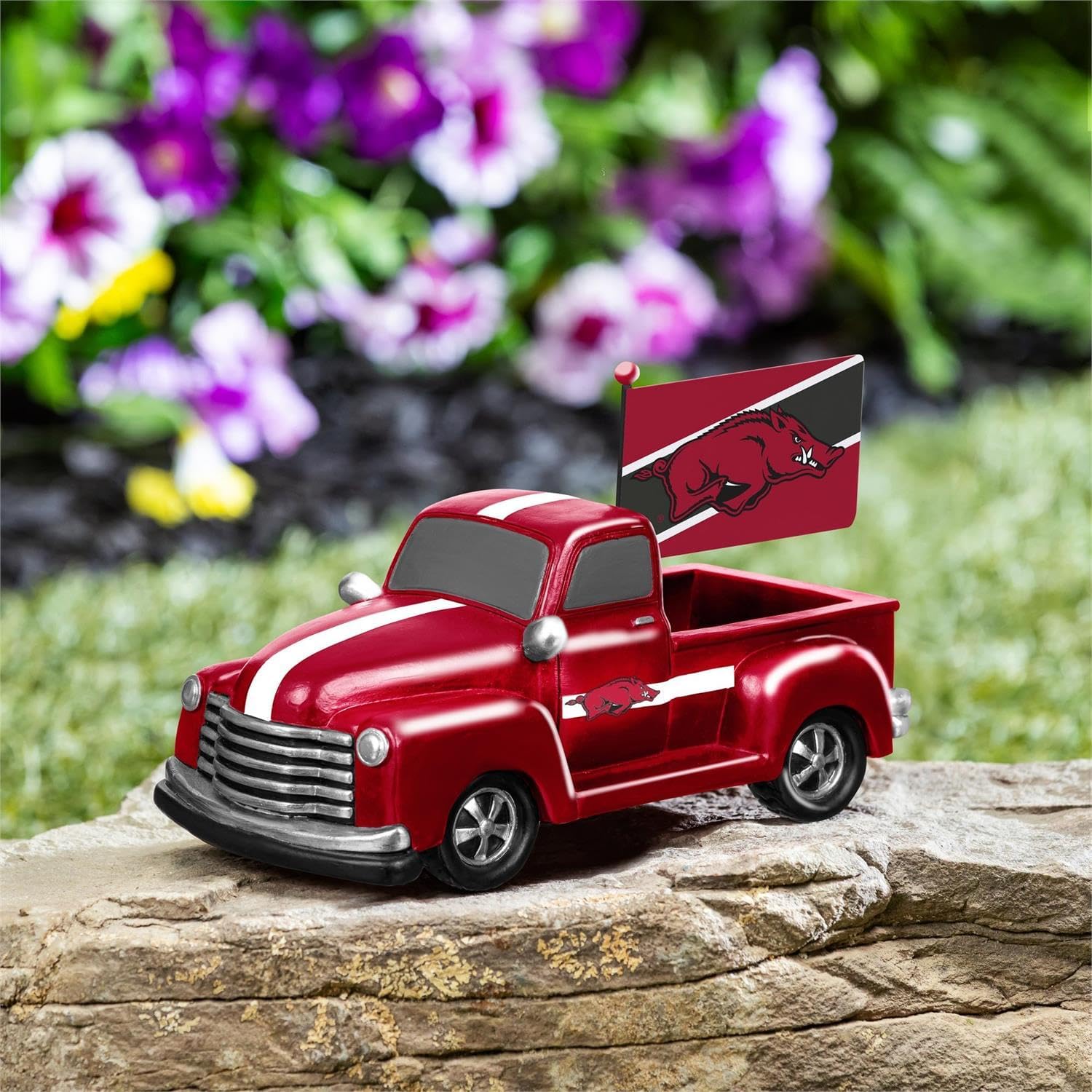 University of Arkansas Rally Truck Statue